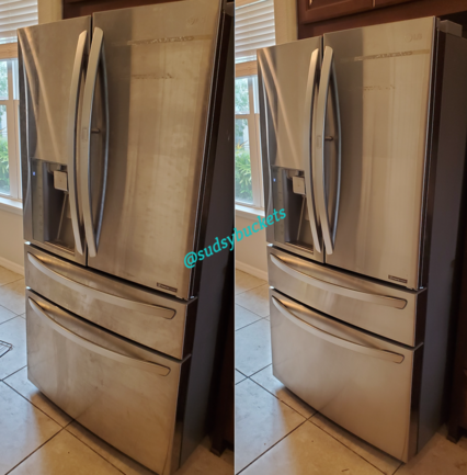 Fridge in Brandon, FL Before and After Cleaning