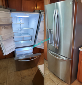 Exterior and Interior of Newly Cleaned Fridge in Lithia, FL