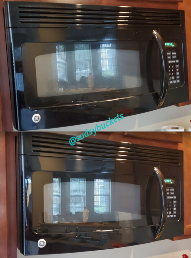 Microwave in Lithia, FL Before and After Cleaning