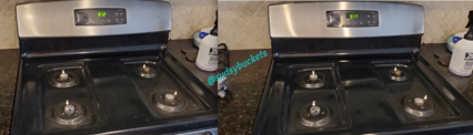 Before and After Stove Cleaning in Valrico, FL