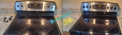 Stove in Lithia, FL Before and After Cleaning