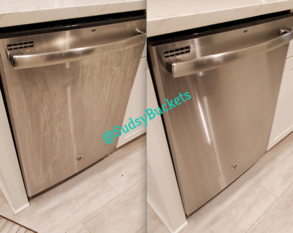 Dishwasher in Brandon Home Before and After Cleaning