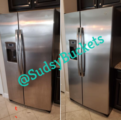 Refrigerator in Clearwater, FL Before and After Cleaning