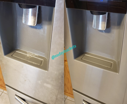 Image of Fridge in Ruskin, FL Before and After Cleaning