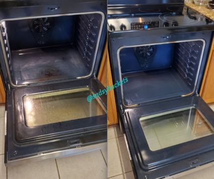 Oven in Ruskin Restaurant Before and After Cleaning
