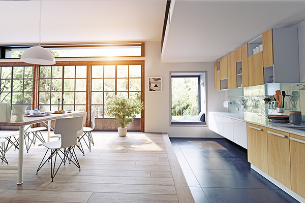 Kitchen and Dining Area Cleaned by Lake Magdalene Maids Offering House Cleaning Services